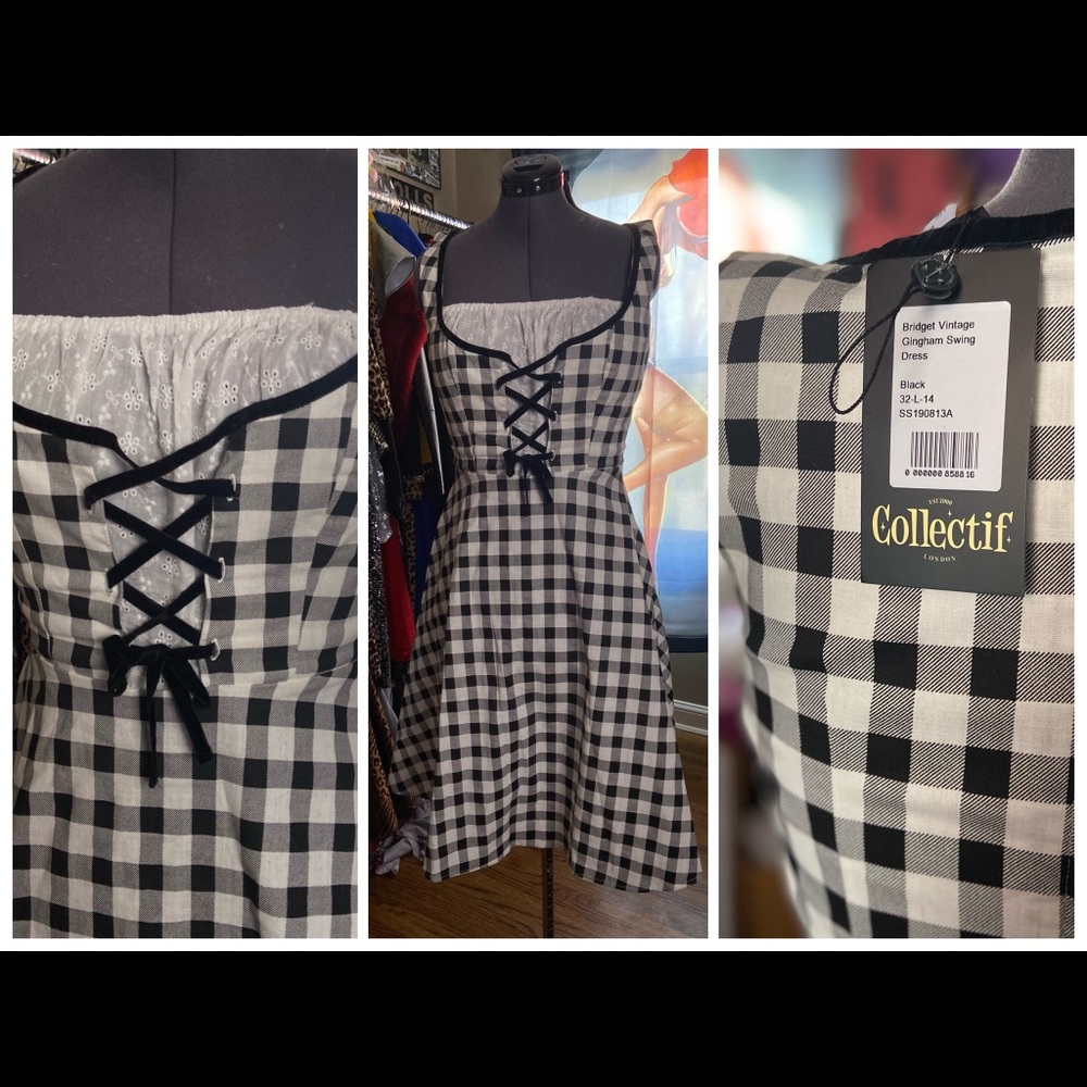 Collectif pin up dress NWT with pockets